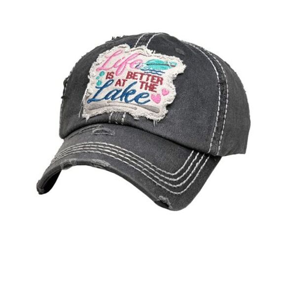 Black Life is Better at the Lake Baseball Hat - Picture 2 of 3